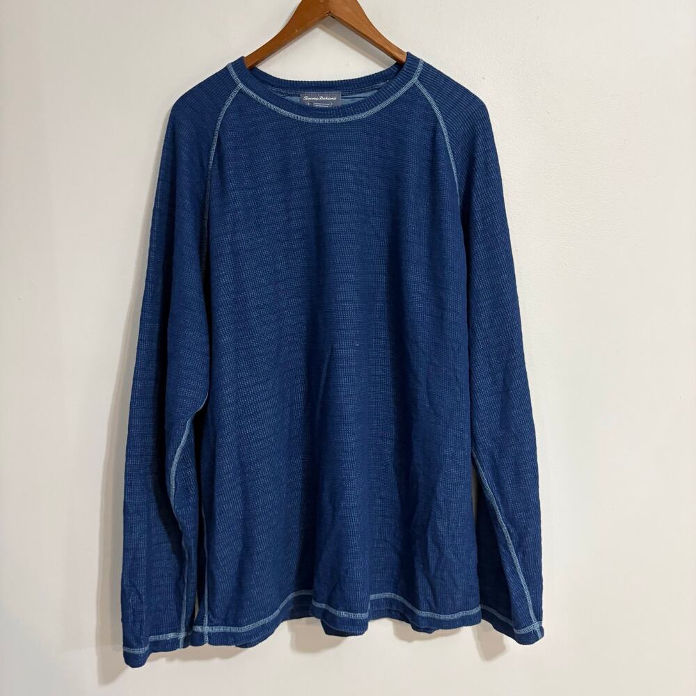 Tommy Bahama Reversible Men's XXL Longsleeve Waffle Knit Lighweight Shirt